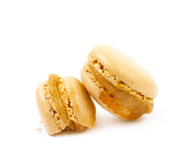 Macaron cookie isolated