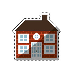 House real estate icon vector illustration graphic design