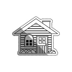 House real estate icon vector illustration graphic design