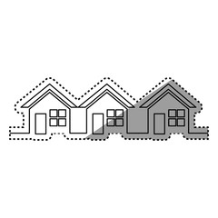 House real estate icon vector illustration graphic design