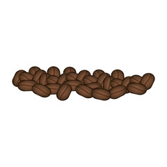 Delicious coffee bean icon vector illustration graphic design