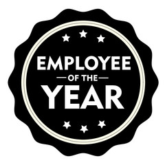 Employee of the year stamp.Sign.Seal.Logo