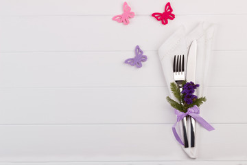 Spring table setting