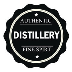 Authentic distillery stamp.Sign.Seal.Logo