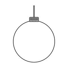 merry christmas balls decorative card vector illustration design