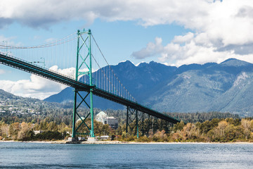 Lions Gate Bridge in Vancouver, BC, Canada - 138279798