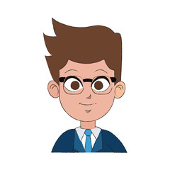 young businessman icon image vector illustration design 