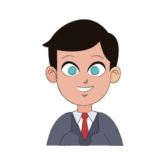 young businessman icon image vector illustration design 