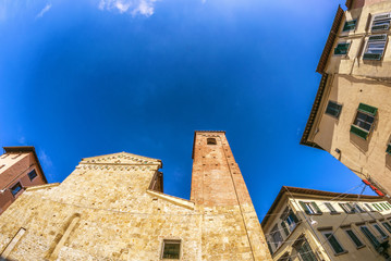 Buildings of Pisa, skyward view - Tuscany