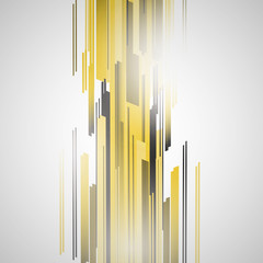 Abstract yellow line pattern background. Vector illustration.