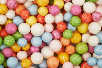 Fototapeta na wymiar Surface coated with colorful balls