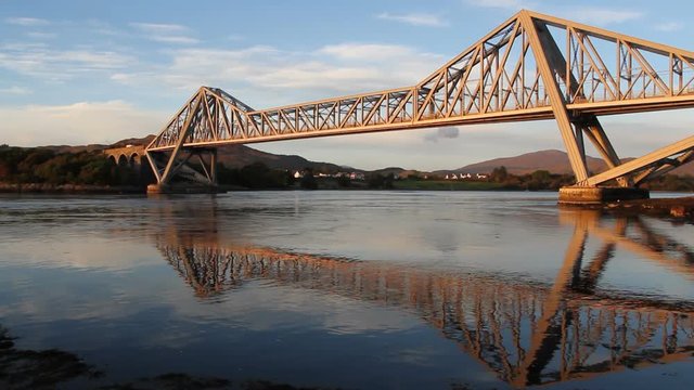 Connel Bridge at dusk Scotland
