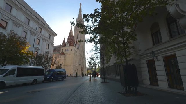 St. Mathias Church in Budapest, Hungary is featured in this time lapse