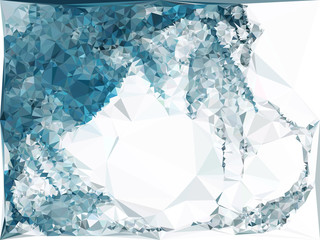 Abstract multicolor mosaic backdrop. Vector clip art.