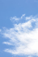 Natural background of blue sky and cloud