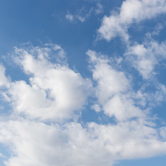 Natural background of blue sky and cloud