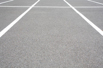 Fototapeta premium Empty space at outdoor car parking lot