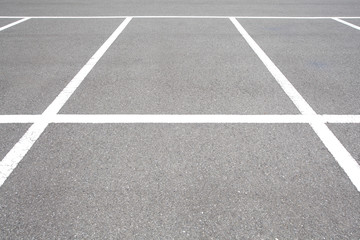 Empty space at outdoor car parking lot