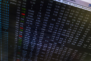 Obraz premium Stock Exchange Board Background