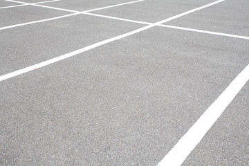 Fototapeta premium Empty space at outdoor car parking lot