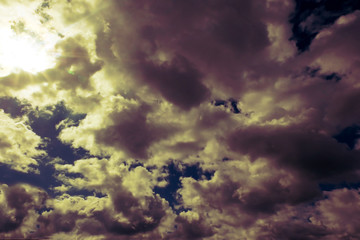 clouds in the sky