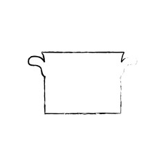 Saucepan kitchen cookware icon vector illustration graphic design