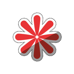 Beautiful flower ornament icon vector illustration graphic design