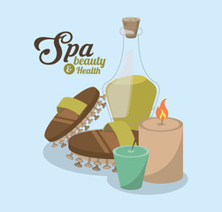 candles and spa beauty related icons image vector illustration design 