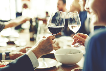 People Cheers Celebration Toast Happiness Togetherness Concept