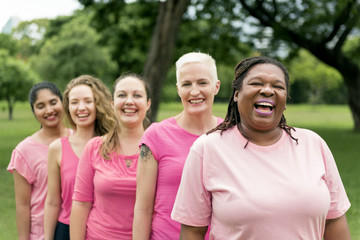 Women Breast Cancer Support Charity Concept