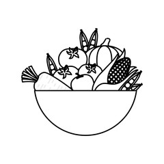 Fresh and healthy vegetable icon vector illustration graphic design