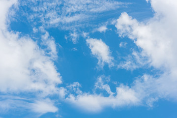 blue sky with cloud