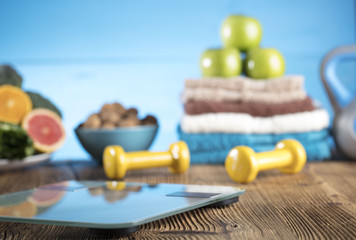 Fitness and diet theme