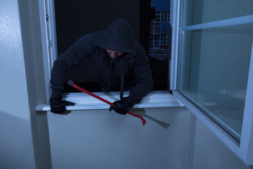 Burglar Entering In A Room
