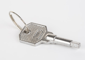A key of success isolated on the white background