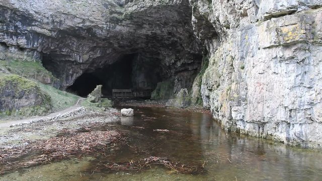 Entrance to Smoo Cave Durness Scotland
