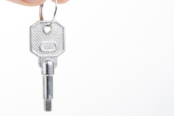 A key of success isolated on the white background