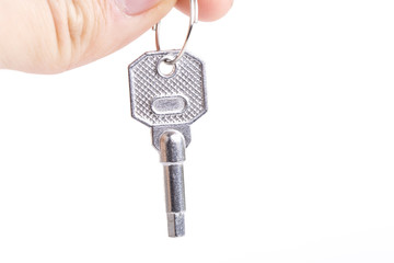 A key of success isolated on the white background