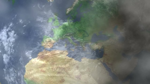 Leipzig Zoom In - Zoom to geographic earth from space
