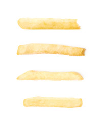 Single potato french fry chip