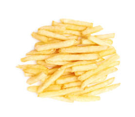 Pile of a french fries isolated