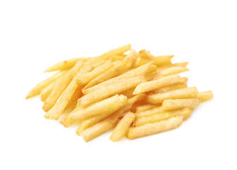 Pile of a french fries isolated