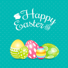 Happy Easter Spring Holiday Background Illustration