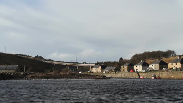 Dunbeath harbour Scotland
