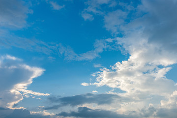 Dramatic sky with clouds