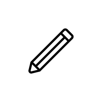 pencil line vector icon