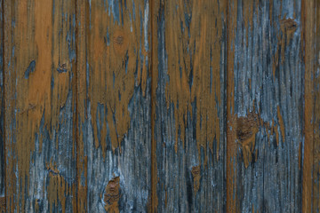 Holzstruktur durch abblätternde Farbe 