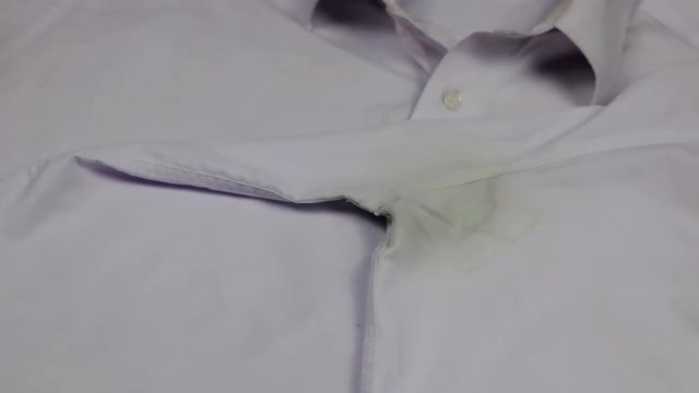 Shirt sweat stain problem