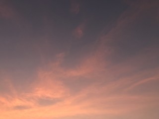 Dusk sky in the evening