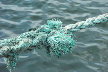 Fototapeta premium Old mooring rope